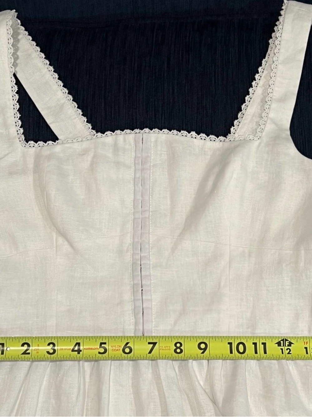 Reformation White Square-Neck Midi Dress with Button Front - Picture 11 of 11